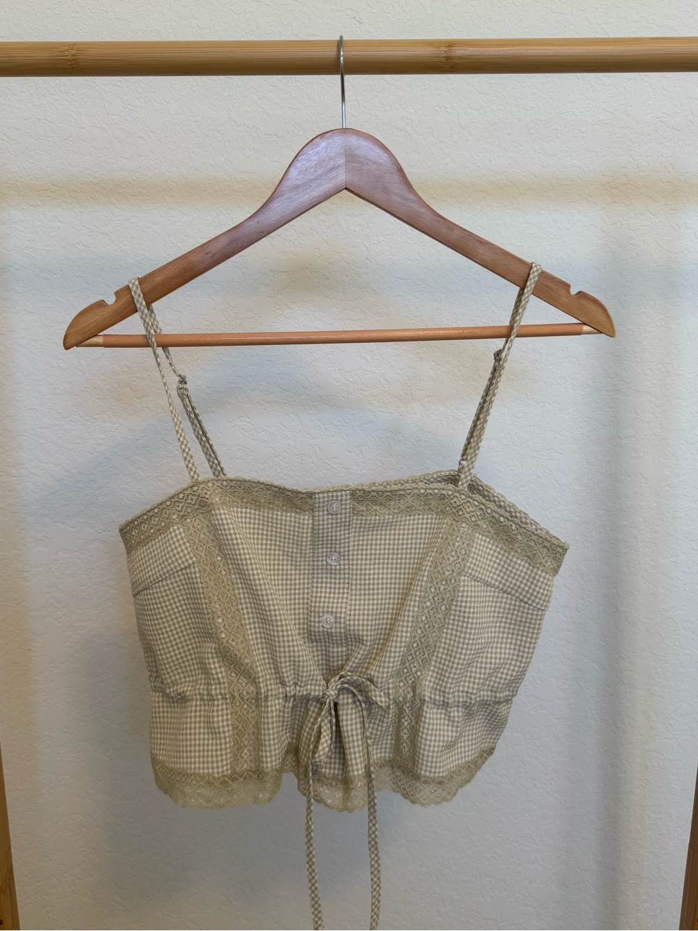 Gingham crop top